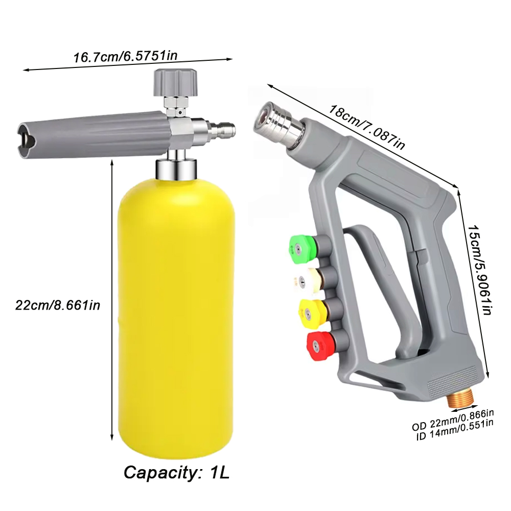 5000 psi hogedruk wasstraat wa - Foam Cannon Car Wash recensie en prijs